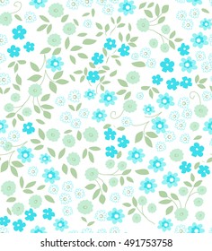 Ditsy floral pattern with small flowers