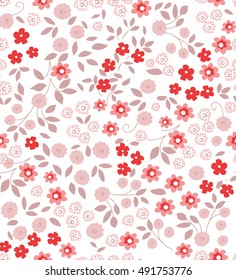 Ditsy floral pattern with small flowers