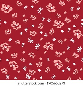 Ditsy floral seamless busy pattern