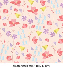 Ditsy Floral seamless pattern design