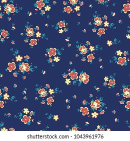 ditsy, floral seamless pattern flowers, background