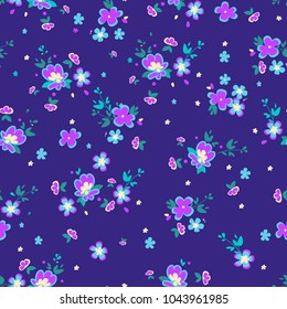ditsy, floral seamless pattern flowers, background