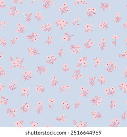 Sucio patrón floral sin fisuras. Pequeño patrón de flores de fondo. Repita el patrón. Lindo estampado elegante. Estilo Liberty. Diseño de la superficie. Sucio floral para la impresión de moda, textura, tela, envoltura, decoración