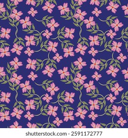 Ditsy floral seamless pattern. Small tiny little flower pattern background. Repeat seamless pattern. Ditsy print. Liberty style. Flower surface design. Ditsy floral for fashion, texture, fabric, decor