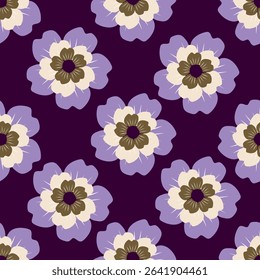Ditsy floral seamless pattern. Small little flower pattern background. Repeat pattern. Ditsy print. Liberty style. Botanic surface design. Ditsy floral for fashion, texture, fabric, wallpaper, decor