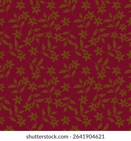 Ditsy floral seamless pattern. Small little flower pattern background. Repeat pattern. Ditsy print. Liberty style. Botanic surface design. Ditsy floral for fashion, texture, fabric, wallpaper, decor