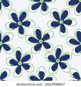 Ditsy florale nahtlose Muster. Kleine kleine Blume Muster Hintergrund. Muster wiederholen. Ditsy-Print. Liberty-Stil. Botanische Oberflächengestaltung. Ditsy floral für Mode, Textur, Stoff, Tapete, Dekor