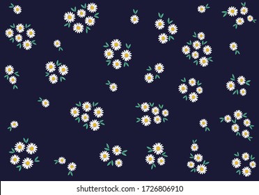 diseño de flor ditsy a mano 