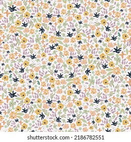 
Ditsy flower seamless fabric design pattern