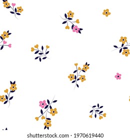 Ditsy meadow floral spring pattern