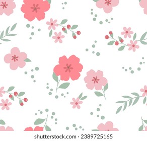 Ditsy print, Flower garden, Flower vector, floral pattern vector