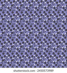 Ditsy print. Seamless  vector floral pattern with small flowers. Elegant Colorful floral pattern for background, texture, fabric, wallpaper, wrapping paper, textile, clothing, print or others.