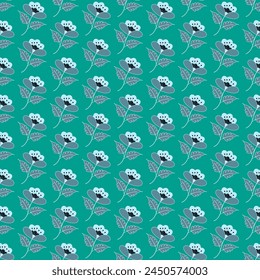 Ditsy print. Seamless  vector floral pattern with small flowers. Elegant Colorful floral pattern for background, texture, fabric, wallpaper, wrapping paper, textile, clothing, print or others.