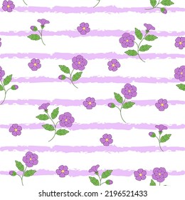 ditsy purple floral pattern. seamless flower background. good for fabric, dress, fashion, wallpaper, textile.