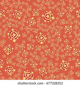 Ditsy Seamless All-over Primitive Floral Print