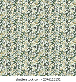 Ditsy summer Doodle Random Polka Dots on Blue Vector Seamless Pattern. Colorful Abstract Geometric Background. Bubbles, Circles, Dots, Scribbles.