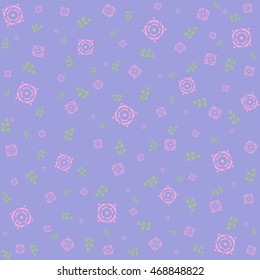 Ditsy Tea Rose Repeat Wallpaper. 