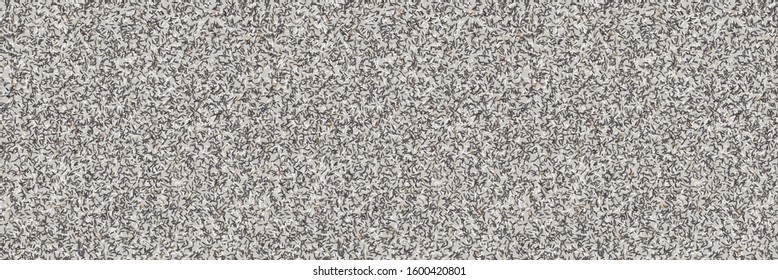 Ditsy tiny confetti sprinkles seamless vector banner pattern. Random tiny party border flecks. Dense packed speckled texture. Organic random flecked spotted background. White pastel ribbon trim edge