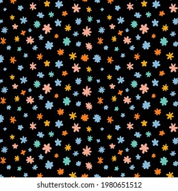 Ditzy Star Floral repeat pattern small flower shapes girly