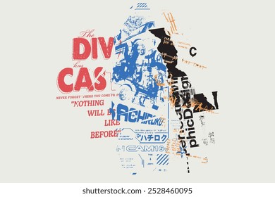 Div Cas abstract t-shirt design