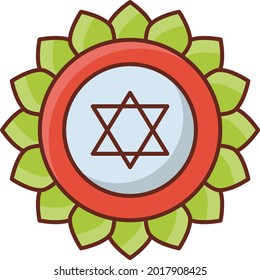 diva vector flat color icon