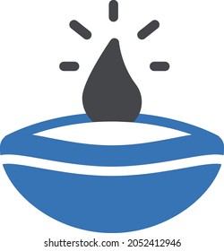 diva vector glyph colour icon