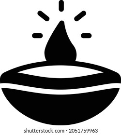 diva vector glyph flat icon