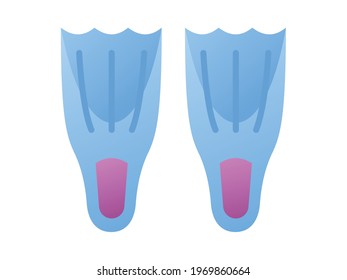 dive diving shoes snorkeling single isolated icon with smooth style