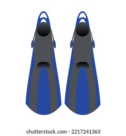 Dive fins pictogram vector illustration.