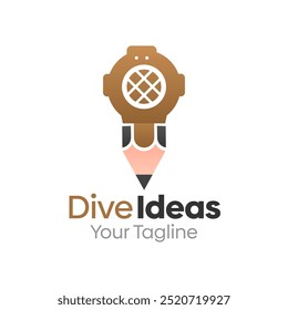 Dive Idea Logo Design Template. Good for Business, Agency, Community and Organization