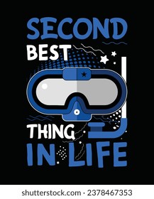 Dive into adventure with our scuba diving-themed t-shirt design. Explore the mesmerizing depths of the ocean, where every dive is a journey into a world of wonder.