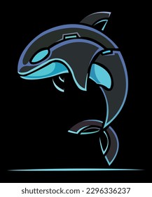 Dive into the beauty and wonder of the ocean with this stunning dolphin artwork. With its intricate details and vibrant colors, this piece captures the essence of these intelligent and playful creatur