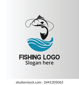 Dive into the depths of creativity with our Creative Flat Design Fishing Logo. Seamlessly blending simplicity with style.