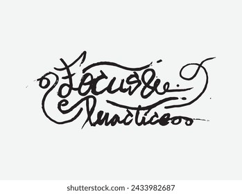  Dive into the details with an inked illustration symbolizing the manifestation of focus. Calligraphic typography weaves through the intricate details, emphasizing the importance of paying attention a