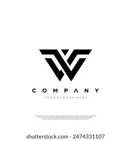Dive into dynamic fluidity with the "Wave-inspired W Logo," showcasing the letter W in a design inspired by ocean waves. This logo exudes energy and movement