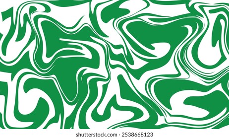 Dive into the mesmerizing emerald waves of this abstract green and white pattern, ideal for contemporary decor.