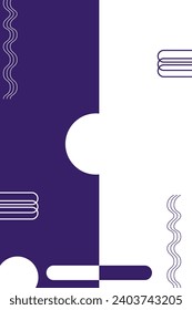 "Dive into a mesmerizing world of Abstract Geometrics, anchored in the enchanting hues of purple. Unleash the power of vibrant shapes and captivating design."