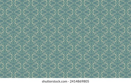 Tauchen Sie mit diesem geometrischen grünen oder tealischen Muster in moderne Eleganz ein. Ideal, um Ihren Designs eine schicke und lebendige Note zu verleihen.