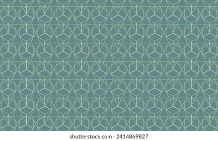 Sumérjase en la sofisticación moderna con este patrón geométrico verde o teal. Ideal para añadir un toque elegante y vibrante a sus diseños.