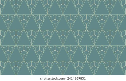 Dive into modern sophistication with this green or teal geometric pattern. Perfect for adding a chic and vibrant touch to your designs.