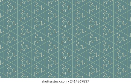 Dive into modern sophistication with this green or teal geometric pattern. Perfect for adding a chic and vibrant touch to your designs.