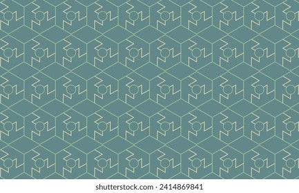 Sumérjase en la sofisticación moderna con este patrón geométrico verde o teal. Ideal para añadir un toque elegante y vibrante a sus diseños.