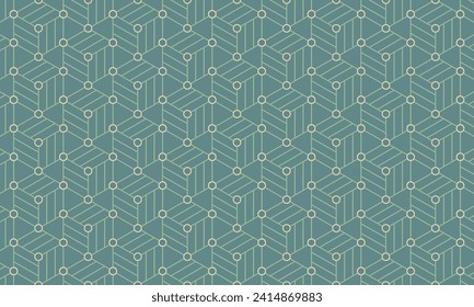Sumérjase en la sofisticación moderna con este patrón geométrico verde o teal. Ideal para añadir un toque elegante y vibrante a sus diseños.