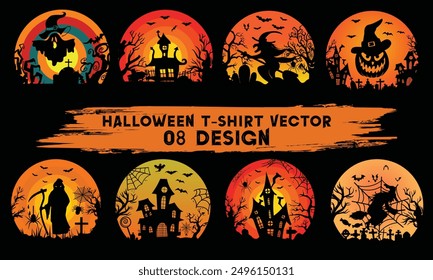 Dive into the spooky season with our all-in-one Halloween t-shirt design bundle. Perfectly crafted for easy printing, these versatile designs are ideal for men, women, and children alike.