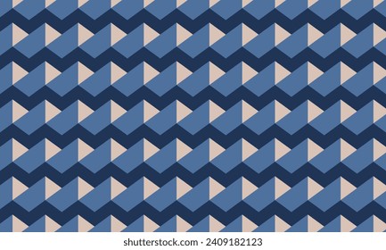 Dive into tranquility with this captivating blue geometric abstract pattern design. Merging precision with a soothing color palette.