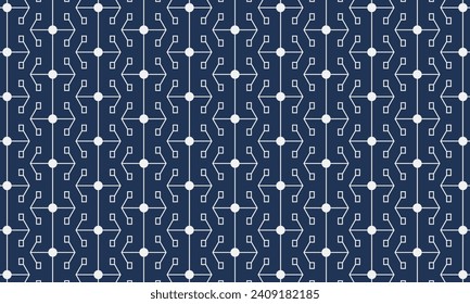 Dive into tranquility with this captivating blue geometric abstract pattern design. Merging precision with a soothing color palette.