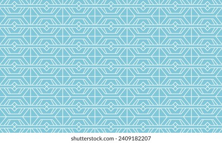 Dive into tranquility with this captivating blue geometric abstract pattern design. Merging precision with a soothing color palette.