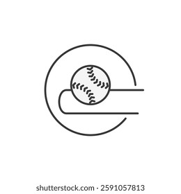 Dive into the world of baseball with this dynamic icon featuring a stylized ball and bat in motion, encapsulating the sport’s excitement and energy. Perfect for sports enthusiasts and websites.