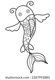 Dive into the world of colors with this cute fish coloring page for kids! Let your little ones express their creativity and imagination as they bring this underwater creature to life.