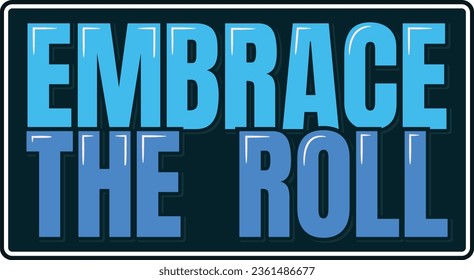Dive into the world of Jiu Jitsu and embrace the art of rolling with this dynamic lettering vector design.